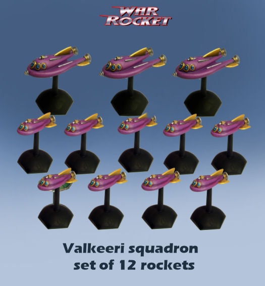 Valkeeri Squadron (Set of 12 Rockets)